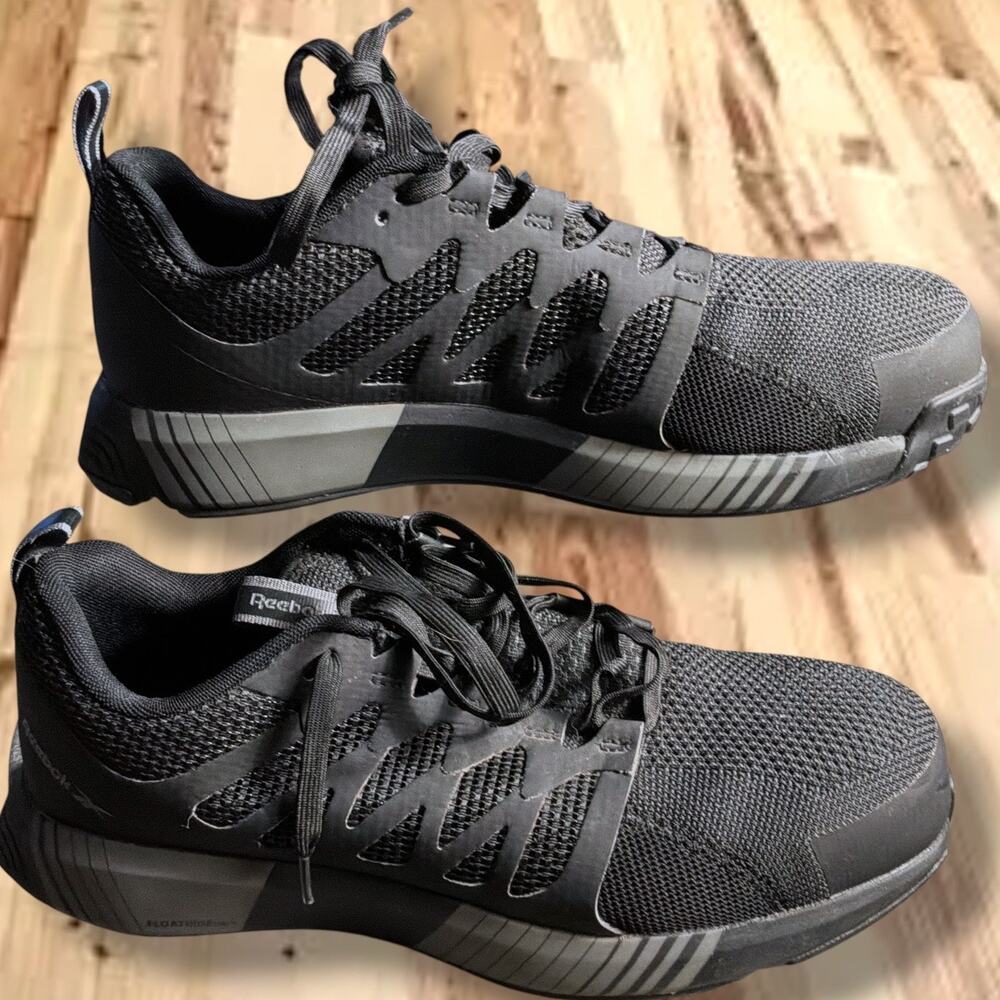 Men's Size 11 REEBOK Work Fusion Flexweave Athletic Composite Toe Work Shoes EUC